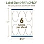 Avery Dissolvable Oval Multipurpose Labels, 4.25" x 2.5", Off-white, 150/Pack (94058)~#|#~08B05677-A623-4ECB-8C7E6BC76C7D7CB3_sc7