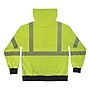 GloWear 8318BK High Visibility Long Sleeve Black Bottom Hooded Zip-Up Sweatshirt, ANSI Type R Class 3, Lime, Medium (23063)~#|#~08B5BB7F-0CB0-4AC4-89B134C6F63CBC79_sc7