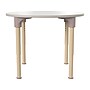 Flash Furniture Bright Beginnings Hercules 33" Round Table, Height Adjustable, White/Beech (MK-ME088022-GG)~#|#~08C0FAA9-E776-480E-8A569990B3E30CC4_sc7