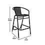 Flash Furniture Lila Indoor-Outdoor PE Rattan Restaurant Barstool, Black, 4/Pack (4SDA632032RBK)~#|#~08C1E867-24E2-4218-9ABBD7826809B626_sc7