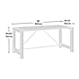 Sauder Dixon City 66"W Executive Business Desk, Brushed Oak (432892)~#|#~08C29077-0D1E-4995-9EF56F927050F6D5_sc7