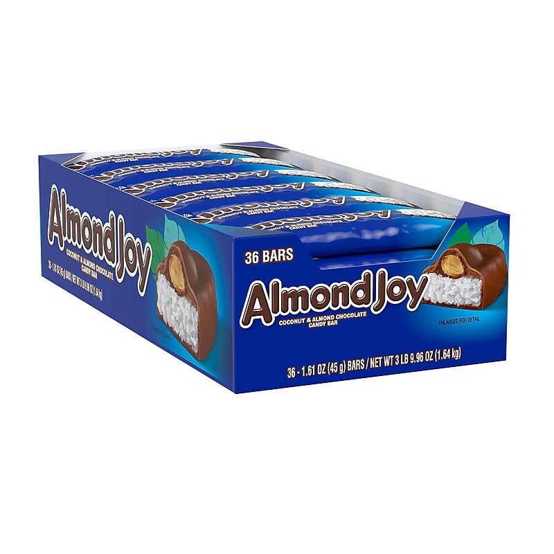 Almond Joy Coconut & Almond Milk Chocolate Candy Bars, 1.61 oz., 36/Box (HEC00320) image 1