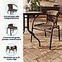 Flash Furniture Dark Brown Rattan Indoor-Outdoor Restaurant Stack Chair (TLH-037-DK-BN-GG)~#|#~08C47E13-1223-4CFE-8AB88CA61BBBEAE2_sc7