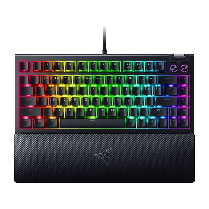 Razer BlackWidow V4 75% Ergonomic Gaming Mechanical Keyboard, Black (RZ03-05000200-R) image 1