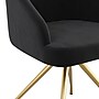 Martha Stewart Sora Velvet Swivel Task Chair, Black/Polished Brass (CH222119BKGLD)~#|#~08CC00AE-137D-4DA4-9AF81E45ACC362A7_sc7