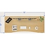 FlexiSpot E7 72"W Electric Adjustable Bamboo Top Standing Desk, White  (E7WCR7230LBZB)~#|#~08DF20CA-2479-4297-8143ECA3AAF65CA1_sc7