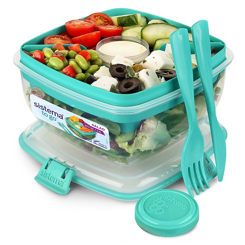 Newell Sistema Salad Container, Clear (21356ZS) image 1
