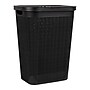 Mind Reader 15.85-Gallon Hamper with Lid, Plastic, Black (60FABHAMP-BLK)~#|#~08EB0137-2DD8-41EC-A7C9E9A3970D9531_sc7