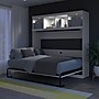 Bestar Pur 80W Full Horizontal Murphy Bed with Overhead Storage, White (26948-000017)~#|#~08F1D67D-BC1E-4E96-939B71370F7C8223_sc7
