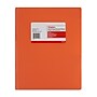 Staples Matte 2-Pocket Plastic Portfolio Folder with Fasteners, Orange (ST55474-CC)~#|#~08F49329-5860-4A7C-B87613571D617AEE_sc7
