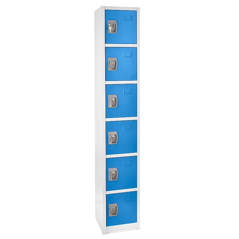 AdirOffice 72'' 6-Tier Blue Storage Locker (629-206-BLU) image 1