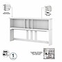 Bush Furniture Salinas 60" L-Shaped Desk with Hutch, File Cabinet and 5-Shelf Bookcase, Shiplap Gray/Pure White (SAL007G2W)~#|#~08FB33E3-F28C-4EEA-95B9B359B1C2F401_sc7
