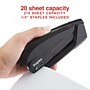 Staples One-Touch Reduced-Effort Desktop Stapler, 20-Sheet Capacity, Staples Included, Black (44436)~#|#~08FD2DBF-95FA-46B5-BBAE76087087A71E_sc7