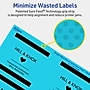 Avery Laser/Inkjet Multipurpose Square Labels, 3" x 3", Bright Blue, 240/Pack (94101)~#|#~0900ACD2-C23A-49F6-8AF72E9E681EF407_sc7