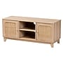 Baxton Studio Elsbeth TV Stand, Screens up to 46", Light Brown/Natural Brown (226-12952-HiT)~#|#~09016817-D6AC-4554-8502F4847B5F7799_sc7