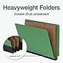 Pendaflex Pressboard Classification Folder, 2-Dividers, 2" Expansion, Letter Size, Green, 10/Box (1006948)~#|#~09036259-DE16-4EF7-A1058B9EA78681EA_sc7