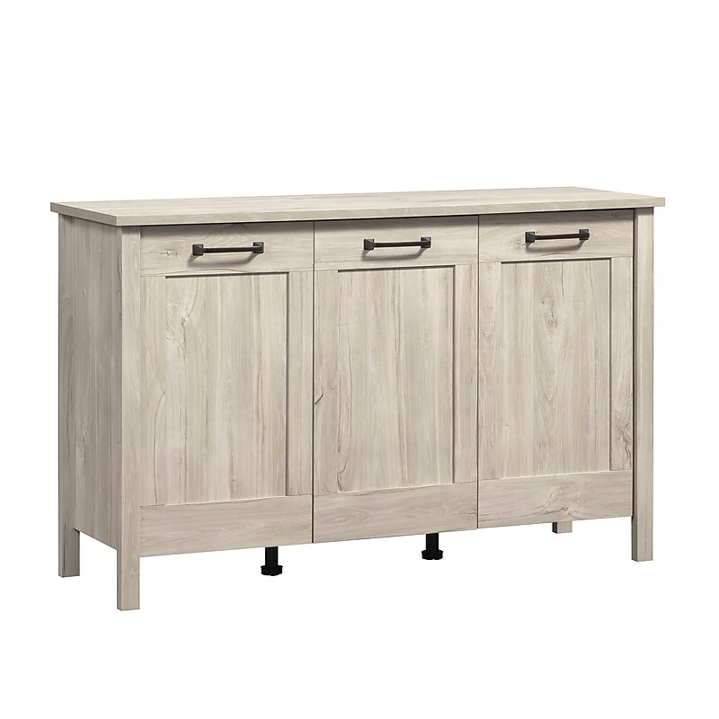 Sauder Select 30"H Storage Cabinet with 4 Shelves, Chalk Oak (433932) image 1