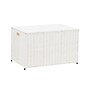 Household Essentials 125.6 Quart Sturge Chest, Wicker, Arctic White (ML-7165)~#|#~0906C254-B82B-486F-B0E706619E8F5F83_sc7
