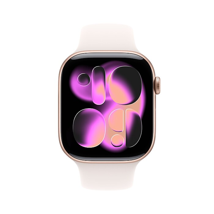 Apple Watch Series 11 GPS Smartwatch, 46mm, Rose Gold Aluminum