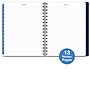 2025-2026 Global Printed Products Teal Floral 8.5" x 11" and 3.5" x 6" Academic Weekly & Monthly Planners, Plastic Cover~#|#~090A0C7B-E034-4478-86A1835A82D54B0F_sc7