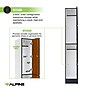 Alpine Industries 72" 2-Tier 1-Column Storage Locker, Oak (701-O-1--TPL-MK)~#|#~0913660A-8799-44FE-9E593AE3C3E679F2_sc7