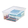 Iris 13.5 Qt. Lift Off Lid Storage Tote, Clear, 6/Carton (100119CT)~#|#~09172038-AB26-4E79-BCCE9DBD082C7651_sc7