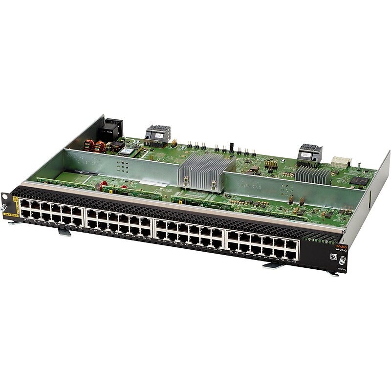 Aruba 6400 48-port Gigabit PoE Line Module, Black (R0X38C) image 1