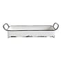 Storied Home 3" Decorative Metal Tray with 2 Handles and Distressed Enamel Finish, White (DA8543)~#|#~091FED0C-0D9C-4362-B64D481E245DB6D3_sc7