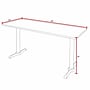 Regency Cain 84"W x 24"D Training Room Table, Laminate, Ash Grey (MTRCT8424AG)~#|#~0921118E-671C-4AB4-8DAB8FAA670E7A24_sc7
