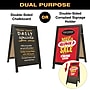 Excello Global Products 24x36 Chalkboard Coroplast Combo A-Frame, Black (EGP-HD-0533-BK)~#|#~0921B641-C95F-41CF-B9E124C50FBCD0BE_sc7