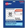 Avery Waterproof Round Laser Multipurpose Labels, 1-2/3" Dia., White, 1000/Box (19479399434)~#|#~092221B6-E753-4169-9C183F2199989690_sc7
