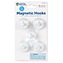 Learning Resources Magnetic Hooks, Strong Magnetic Hooks, White, Set of 5 (LER2698)~#|#~09239957-A697-4DE3-A9DE53B63336EB06_sc7