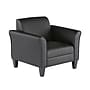 Alera Reception Lounge Series Leather Club Chair, Black (ALERL23LS10B)~#|#~0924766A-4002-4369-AFE31D1BB618925A_sc7