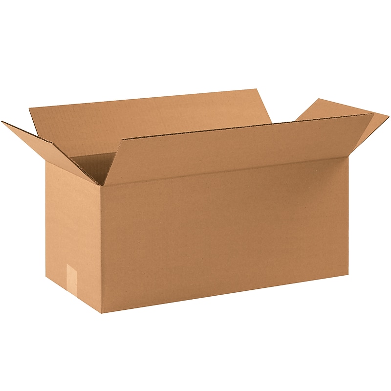 22" x 10" x 10" Shipping Boxes, 32 ECT, Brown, 20/Bundle (221010) image 1