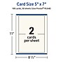 Avery Integrated Cards, 5" x 7", Matte Ivory, 100/Box (95348)~#|#~0929DA71-30C3-4ACD-8E72BB0D6CC86021_sc7