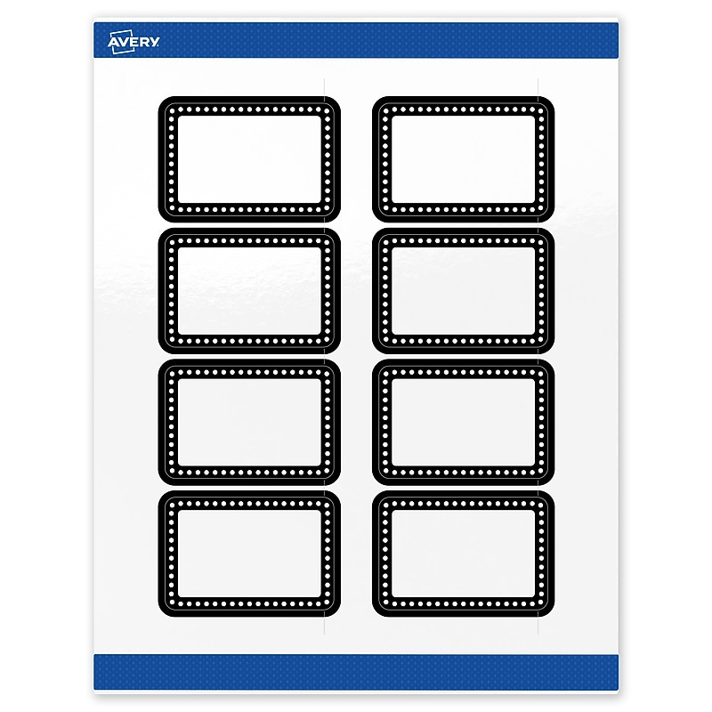 Avery Laser/Inkjet Rectangle Multipurpose Labels, 2" x 3", White, 80/Pack (S00-DKM) image 1