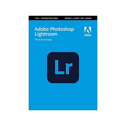 Adobe Photoshop Lightroom for Windows/macOS/Android/iOS, 1 User