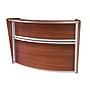 Regency Marque 72"W Curved Reception Desk Workstation, Cherry (77290CH)~#|#~092E1DB7-1608-42C0-A8A18B337F5B64B3_sc7
