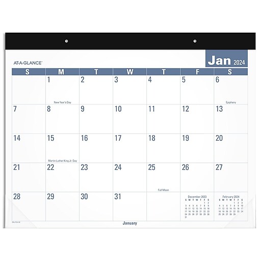 2025 ATAGLANCE EasytoRead 21.75" x 17" Monthly Desk Pad Calendar