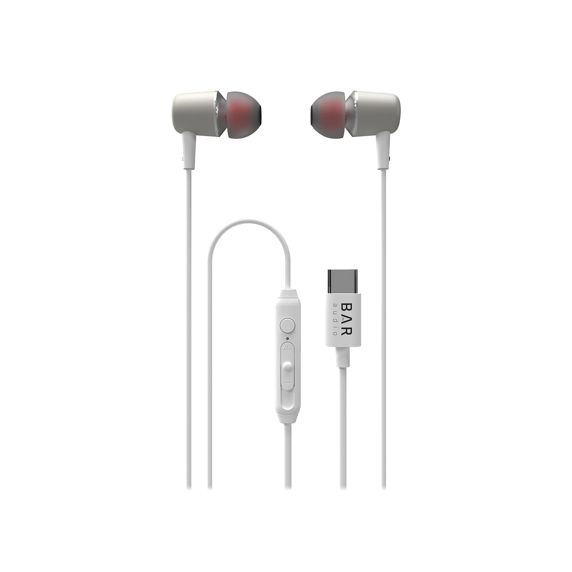 cellhelmet Bar Audio Earbuds, USB-C Connector, White (BAR-IN-EAR-TYPE-C) Sansujyuku sansujyuku.com