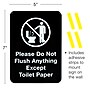 Excello Brands Restroom Indoor Wall Signs, 5" x 7", Black/White, 2/Pack (EGP-HD-0255-B)~#|#~0943963E-666F-46C8-9BB7D540EE902DE3_sc7