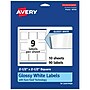 Avery Laser/Inkjet Square Labels, 2.5" x 2.5", Glossy White, 90 Labels/Pack (94104)~#|#~09439D01-C7E4-4DAF-BAFFB9C0AF3F48A5_sc7