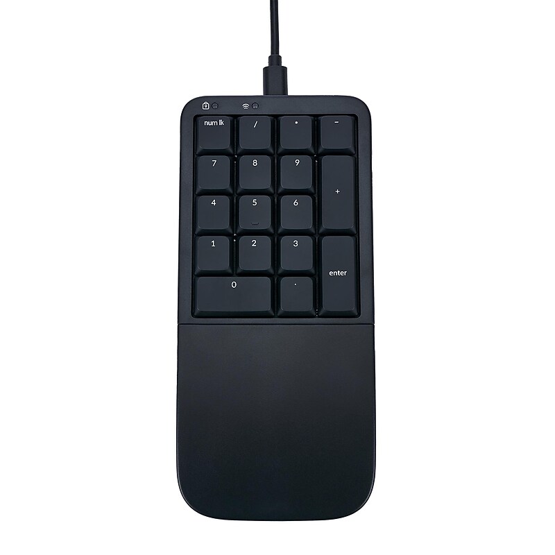 Kinesis Mechanical Keypad LP Wireless/USB for Mac & PC – Quiet Linear Switch, Black (KP150-LIN) image 1