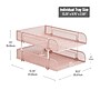 Mind Reader 2-Compartment Stackable Metal Tray, Pink (CSTACK2-PNK)~#|#~0951632C-5424-4B4E-8643FEC198939DEB_sc7