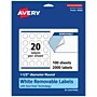 Avery Laser/Inkjet Circle Multipurpose Labels, 1.5" Dia., White, 2000 Labels/Box (94506)~#|#~095833CB-7E77-4AB6-83A520865B94CCB4_sc7