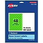 Avery Burst Multipurpose Labels, 1", Neon Green, 480/Pack (94606)~#|#~096381A1-BE65-4129-91E6C597A55EDBD3_sc7