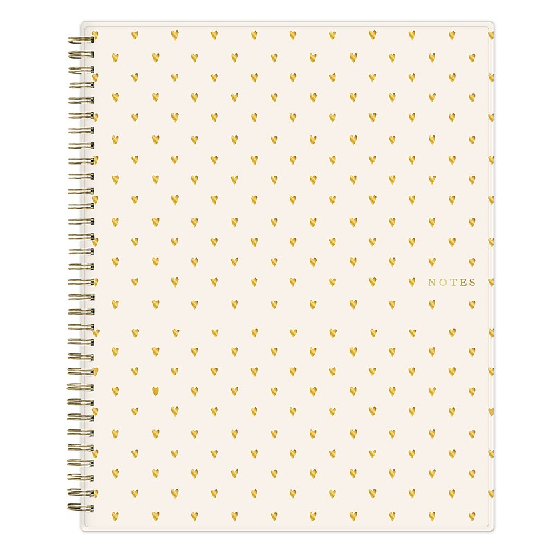 Blue Sky Bespoke Composition Notebook, 8.5" x 11", Cream Hearts (155592) image 1