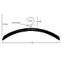 Nahanco 16" Wood Retro Top Hanger, Low Gloss Black, 100/Carton (40217)~#|#~096482B5-5926-4340-9D564C9C84A104BB_sc7