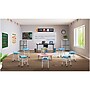 Luxor Plastic/Steel Adjustable-Height Classroom Stool with Wheels and Storage, Blue/White (MBS-STOOL-2)~#|#~09667A82-DEC6-4B27-B6F5D56E031D004A_sc7