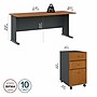 Bush Business Furniture Cubix 72W Desk with Mobile File Cabinet, Natural Cherry/Slate (SRA013NCSU)~#|#~0967B0C1-0205-4EB9-A3BECF66BDF70FD4_sc7